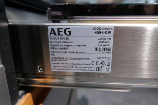 Vakuumforsegler AEG KDK911423M