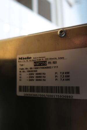 Induktionskogeplade MIELE KM7210 FR/R01