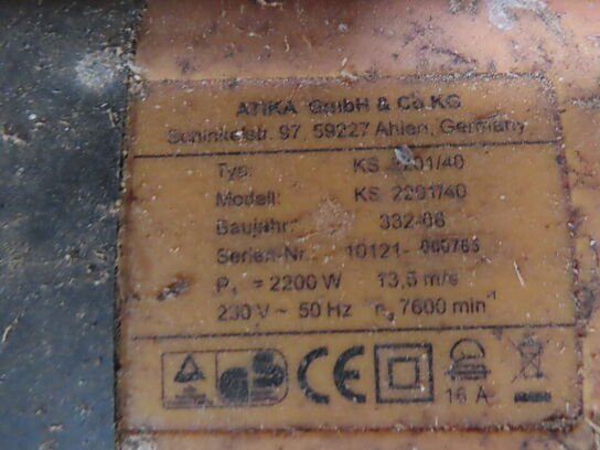 2 stk. motorsave på el - MAKITA UC3551A og ATIKA