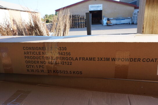 Bali pergola m. offwhite cover 300x300x H: 228 cm 