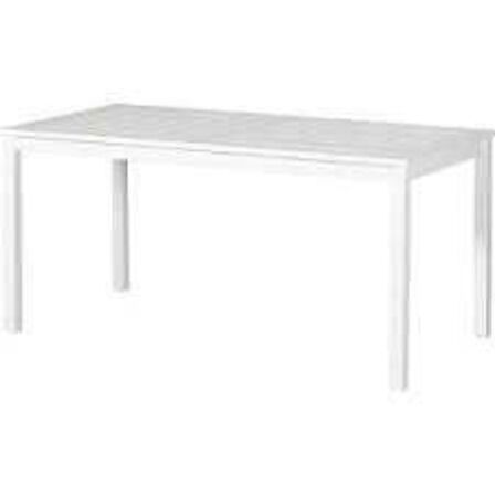 Rosenborg classic havebord - højglans hvid 165x80 cm