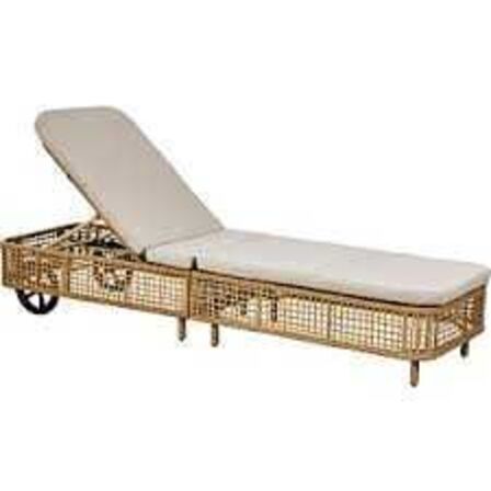 Terni foldbar solvogn - natur 198x62 cm