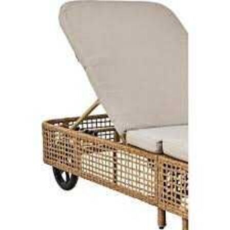 Terni foldbar solvogn - natur 198x62 cm
