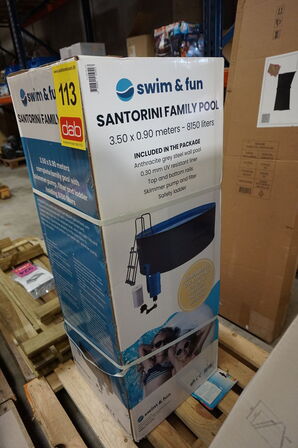 Swim & Fun Santorini family pool Ø350 cm 8150L