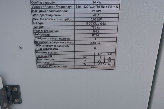 Køleanlæg MINILINE AW MT (K-2)(800EC-1)(Se vedhæftede faktura)