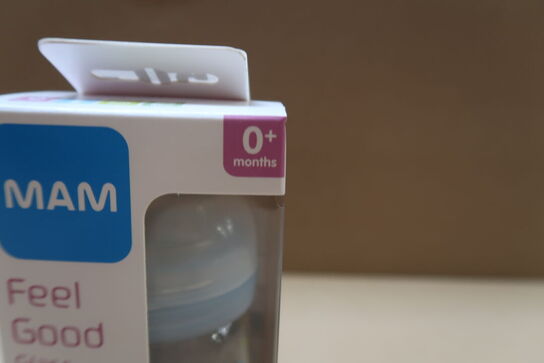 6 stk. Mam Glassutteflaske 170 Ml 0 Mdr. Neutral
