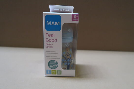6 stk. Mam Glassutteflaske 170 Ml 0 Mdr. Neutral
