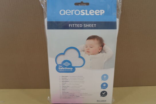 AeroSleep åndbart lagen til tremmeseng hvidt 60×120 cm