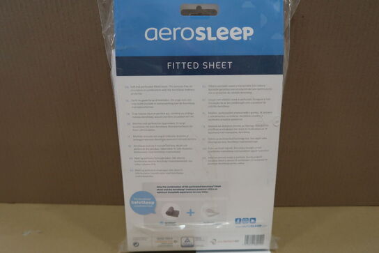 AeroSleep åndbart lagen til tremmeseng hvidt 60×120 cm