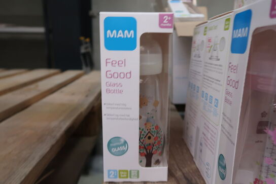 5 stk. MAM Sutteflaske  glas