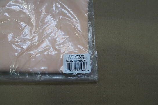 2 stk. Cloby UV Poncho – Peachy Summer – 3-5 år