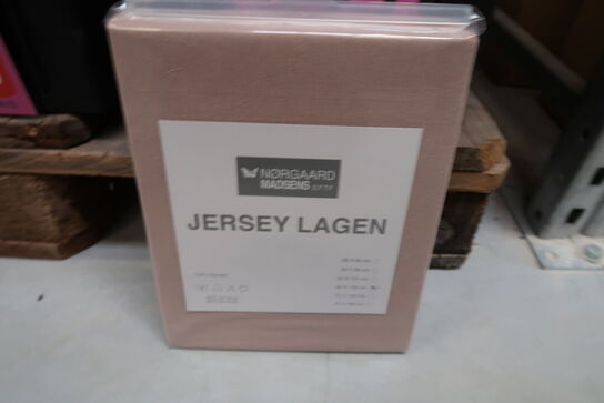 4 stk. Nørgaard Madsen jersey lagen 60x120 cm - Dusty Rose