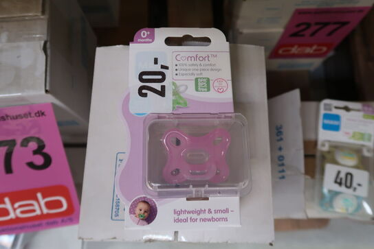 12 stk. MAM Comfort Silikone Sut 0-3 mdr. - Pink