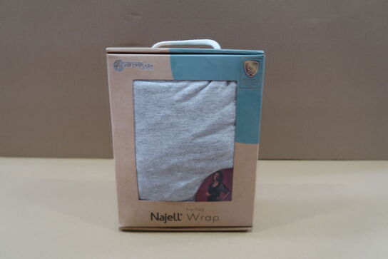 Najell Wrap Bære T-shirt / Strækvikle, Melange Grey - Str. XS