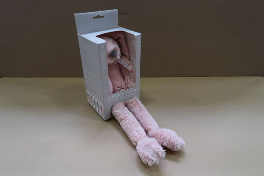 2 stk. Happy Horse kaninen bamse med natlys og beroligende lyde, old pink