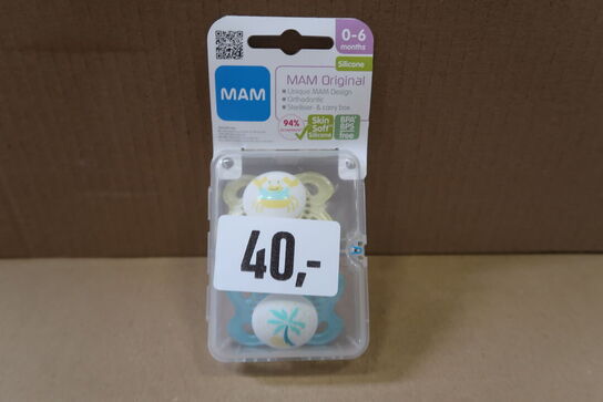 12 pk. MAM Original sutter - 2-pak  0-6 mdr.