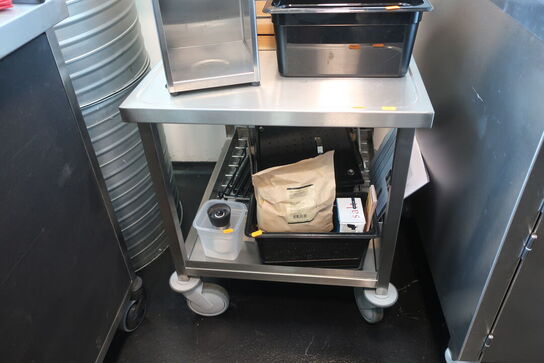 Arbejdsbord på hjul uden indhold