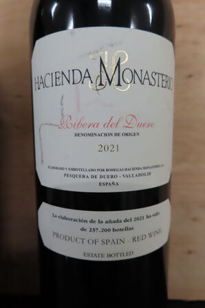 3 fl. Rødvin HACIENDA MONASTERIO 750ml.