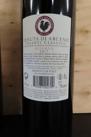 2 fl. Rødvin TENUTA DI ARCENO 750ml.