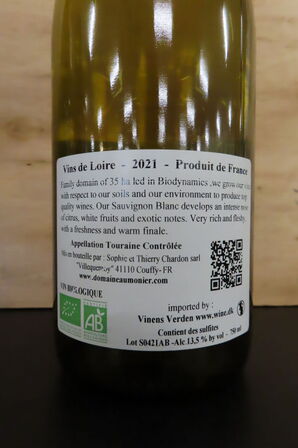 5 fl. Hvidvin DOMAINE DEL L'AUMONIER 750ml.