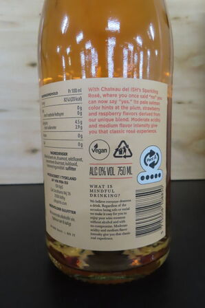 6 fl. Dealkoholiseret mousserende rosé CHEATEAU DEL ISH 750ml.