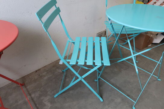 2 stk. Cafesæt med bord & 2 stole 