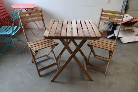 2 stk. Cafesæt med bord & 2 stole 