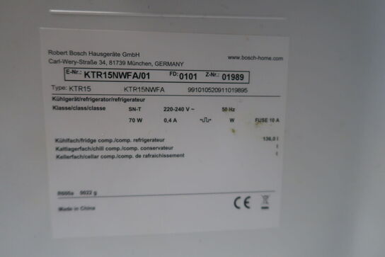 Køleskab, Bosch KTR15