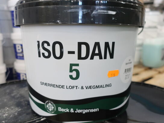 Spærrende vægmaling BECK & JØRGENSEN ISO-DAN 5  3x10L Hvid S 0500N