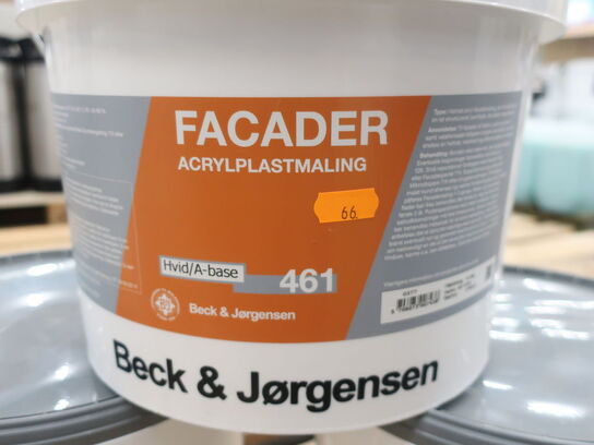 Facademaling BECK & JØRGENSEN 461 3x9L Hvid