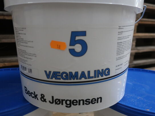 Vægmaling BECK & JØRGENSEN 3x10L Glans 5 RAL 9010