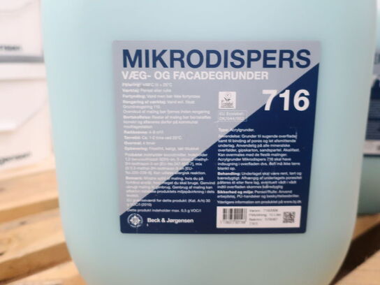 Mikrodispers grunder BECK & JØRGENSEN 716 3x10L