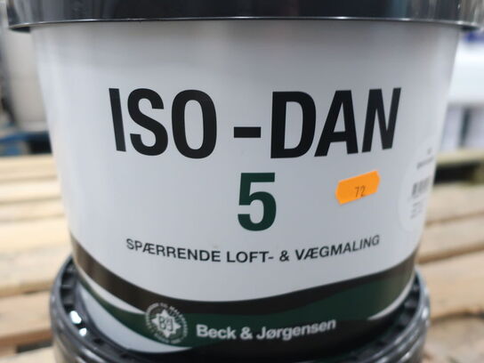 Spærrende vægmaling BECK & JØRGENSEN ISO-DAN 5  2x10L Hvid S 0500N