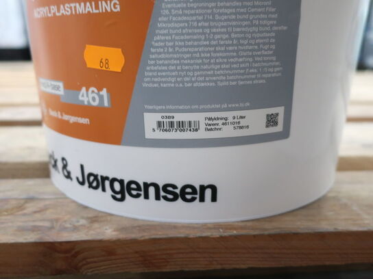 Facademaling BECK & JØRGENSEN 461 3x9L Hvid