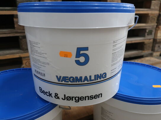 Vægmaling BECK & JØRGENSEN 3x10L Glans 5 RAL 9010