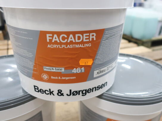 Facademaling BECK & JØRGENSEN 461 3x9L Hvid