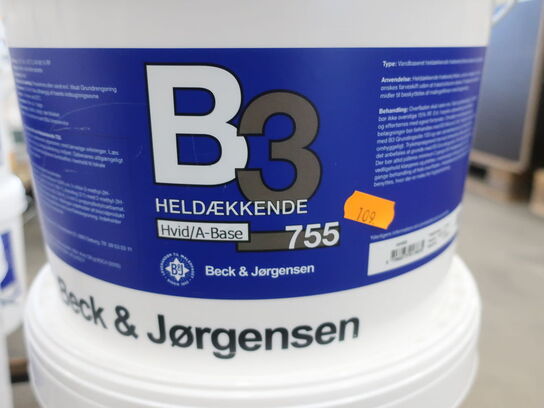 Træbeskyttelse BECK & JØRGENSEN B3 755 2x9L+1x4,5L Hvid A-Base