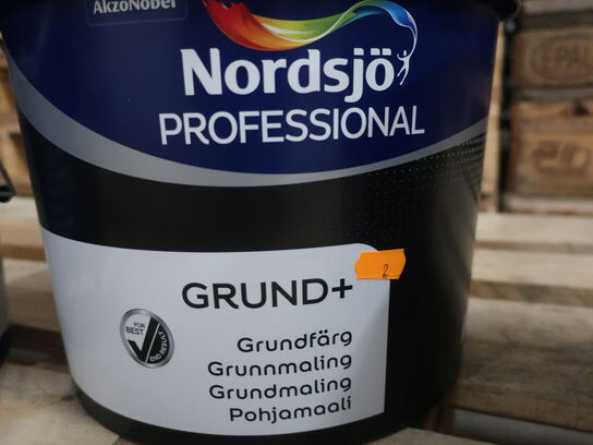 Maling NORDSJÖ Prof. 3x10L GRUND+ S Basis hvid