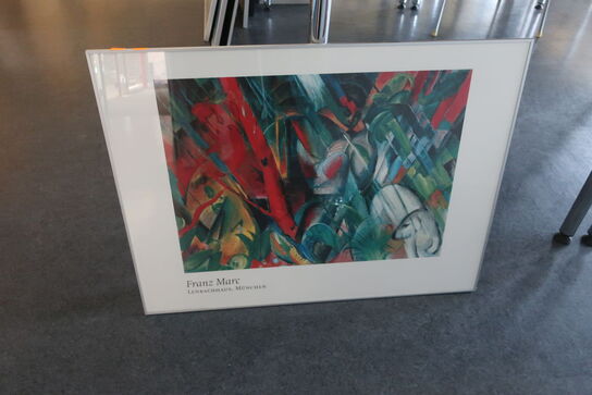 Indrammet plakat af Franz Marc - Lenbachhaus, München