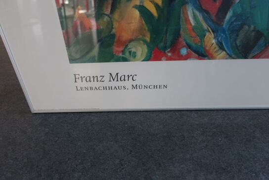 Indrammet plakat af Franz Marc - Lenbachhaus, München