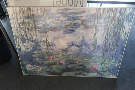 Indrammet plakat af Claude Monet Nymphéas - Paris, Musée Marmottan