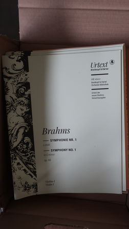 Nodehæfter til JOHANNES BRAHMS symfoni nr. 1