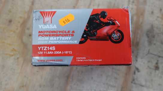 Batteri til motorcykel YUASA YTZ14s