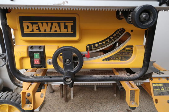 DeWalt DW745-qs byggesav + DeWalt DE74000 arbejdsbord 