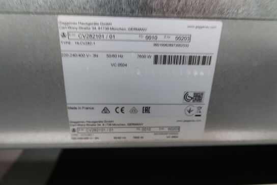 Gaggenau CV282101 induktion med integreret ventilation