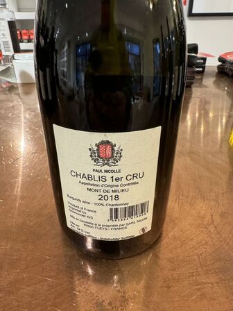 1 fl. Paul Nicolle Chablis Premier cru 2018 MOMSFRI