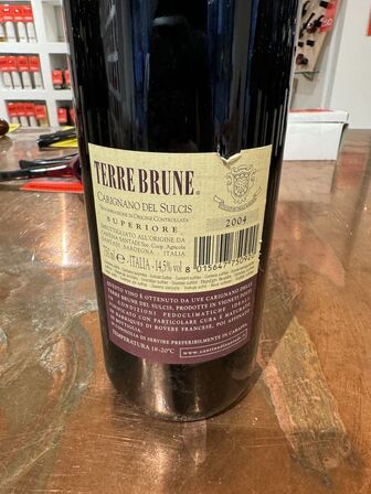 1 fl. Terre Brune Santadi Superiore 2004 MOMSFRI