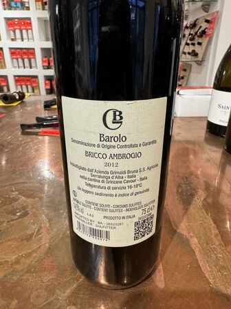 1 fl. Bruna Grimaldi Barolo Bricco Ambrogio 2012 MOMSFRI