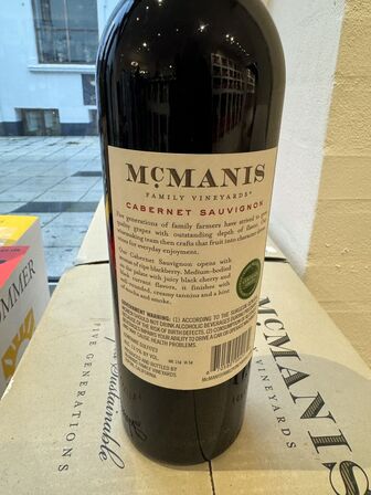 12 fl. McManis Cabernet Sauvignon 2020 MOMSFRI