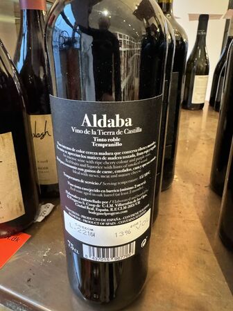 3 fl. Aldaba Tempranillo roble MOMSFRI